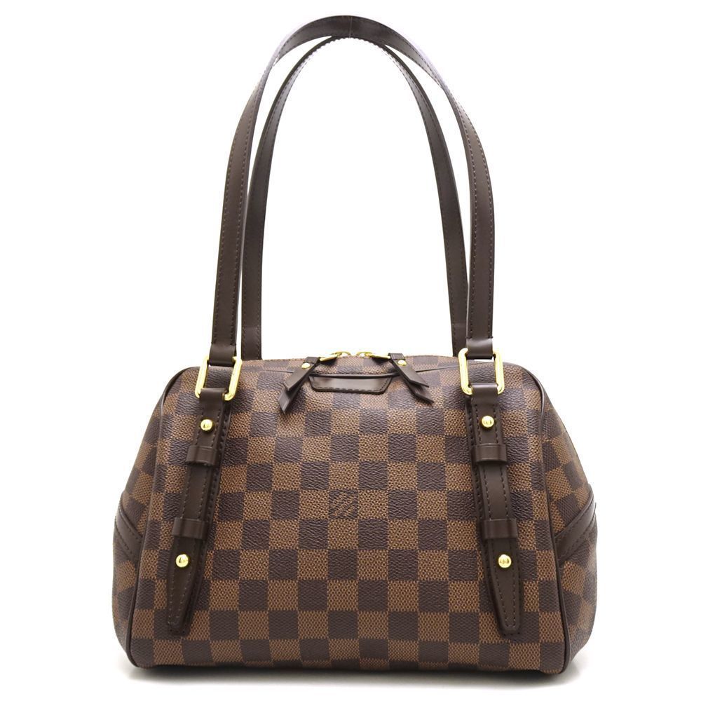 Louis Vuitton Damier Rivington PM Ebene Handbag Brown